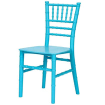 Blue chair with a white background